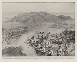 Die erste Aktion in der Nil-Kampagne, ein Zusammenstoß mit Osman Digna